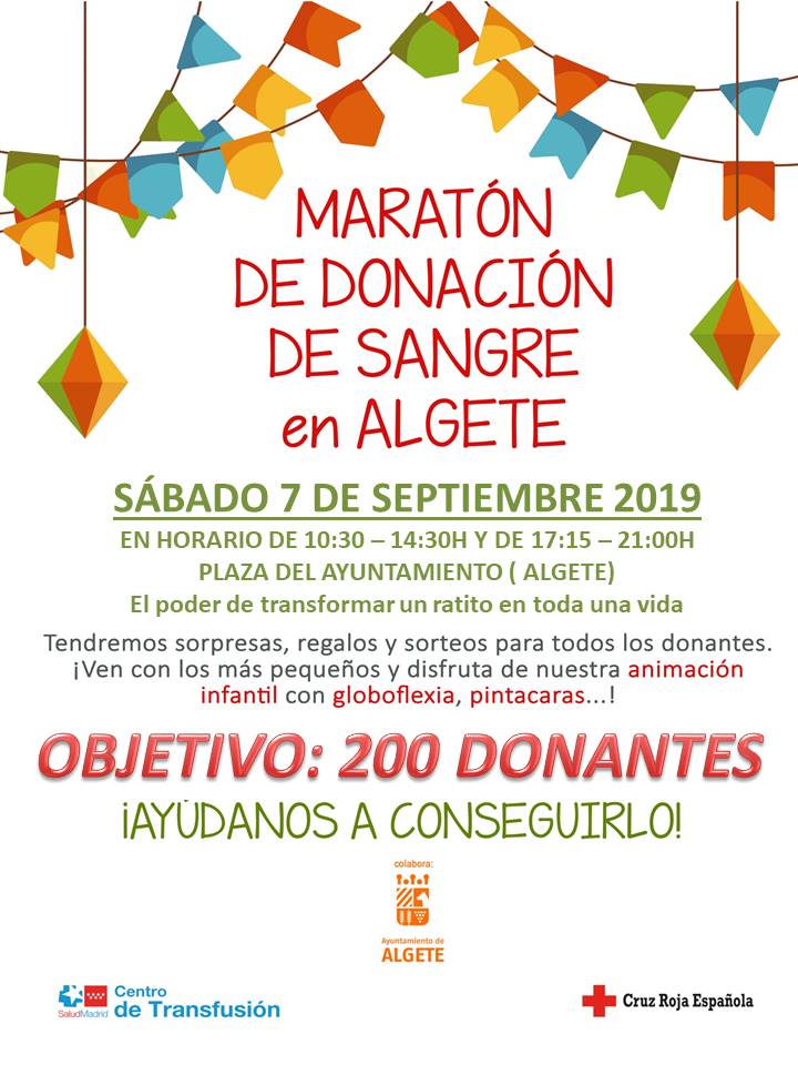 Maraton Donacion Sangre Algete 2019